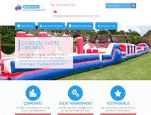 Tablet Screenshot of knockoutentertainments.com
